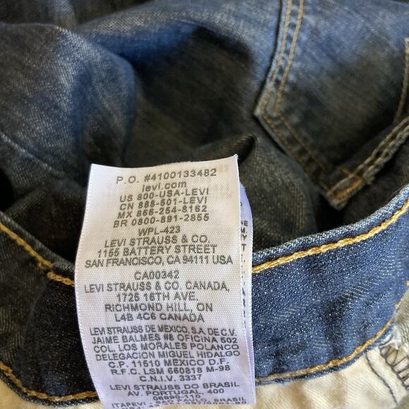 Levi's 569 Jeans Mens Size **40x28 Dark Blue Denim Y2K Baggy Loose Fit - Picture 8 of 16